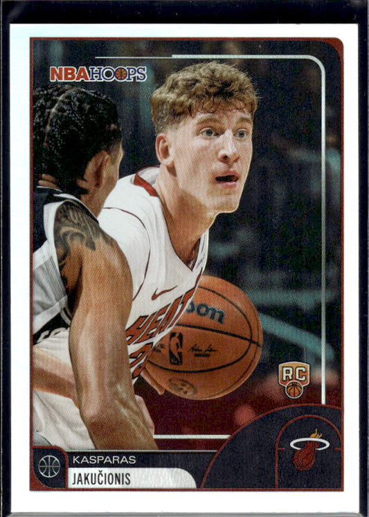 2025-26 Hoops #75 Kasparas Jakučionis Base – front