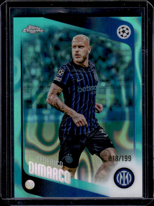 UEFA Chrome #37 Federico Dimarco Prism Refractor /199