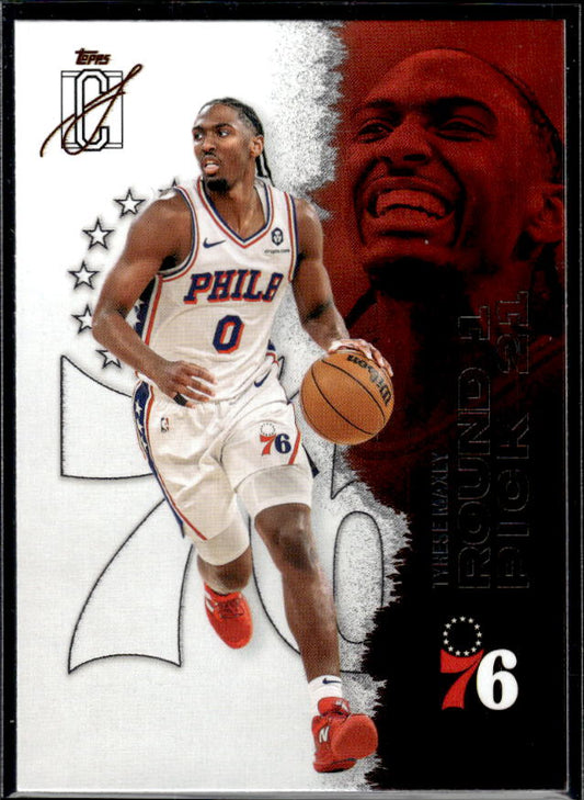 2025-26 Topps Signature Class #18 Tyrese Maxey - framsida