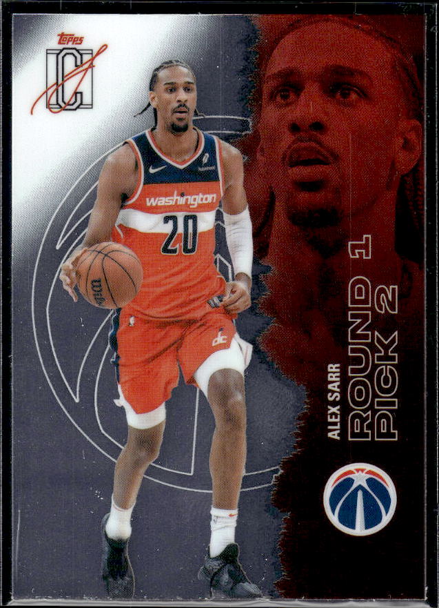 2025-26 Topps Signature Class #66 Alex Sarr Chrome - framsida