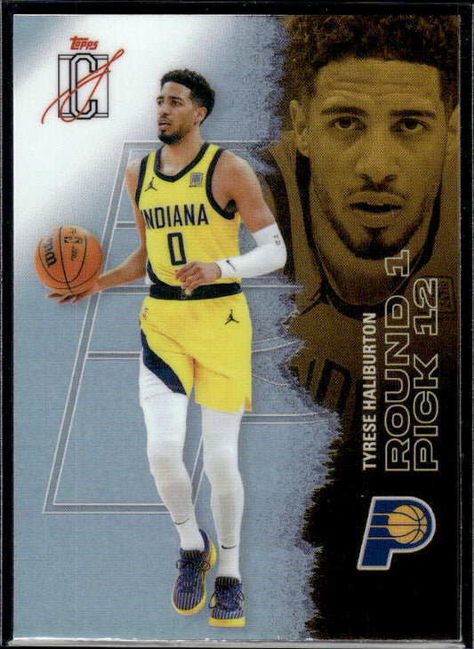 2025-26 Topps Signature Class #71 Tyrese Haliburton Chrome Refractors - framsida