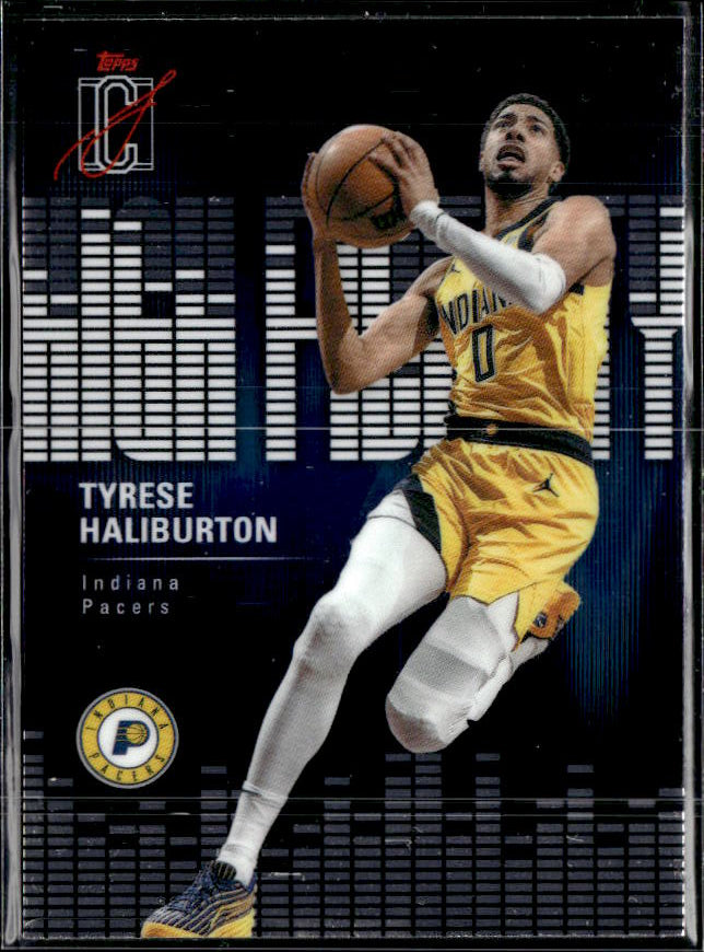 2025-26 Topps Signature Class #HF-30 Tyrese Haliburton High Fidelity - framsida
