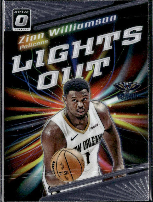 2023-24 Donruss Optic #11 Zion Williamson Lights Out Holo - framsida
