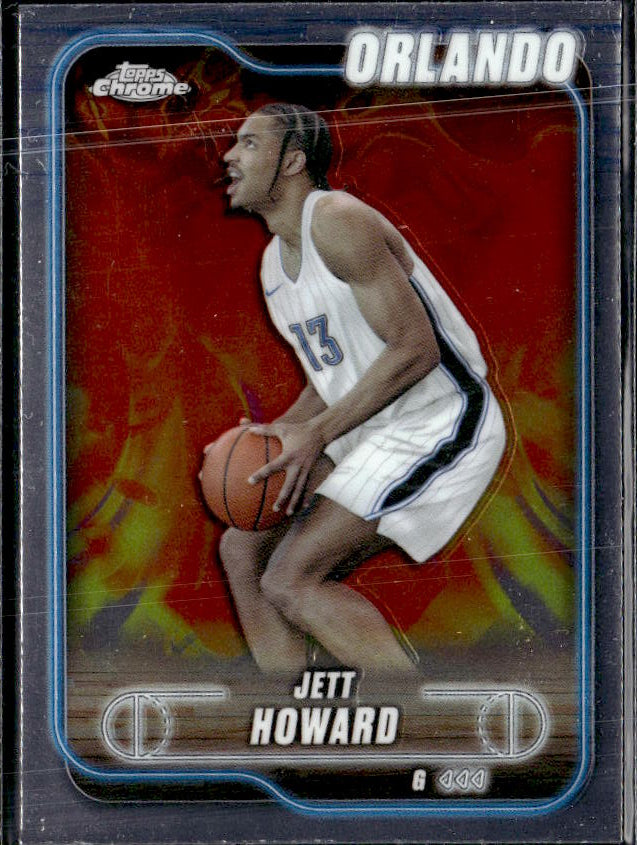2024-25 Topps Chrome #1 Jett Howard Pink Basketball Refractor - framsida