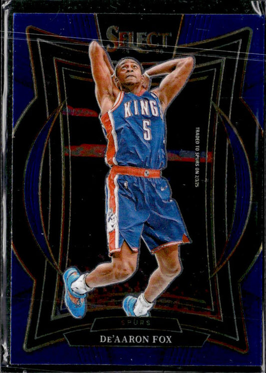 2024-25 Panini Select #3 De'Aaron Fox Blue (Retail) - framsida