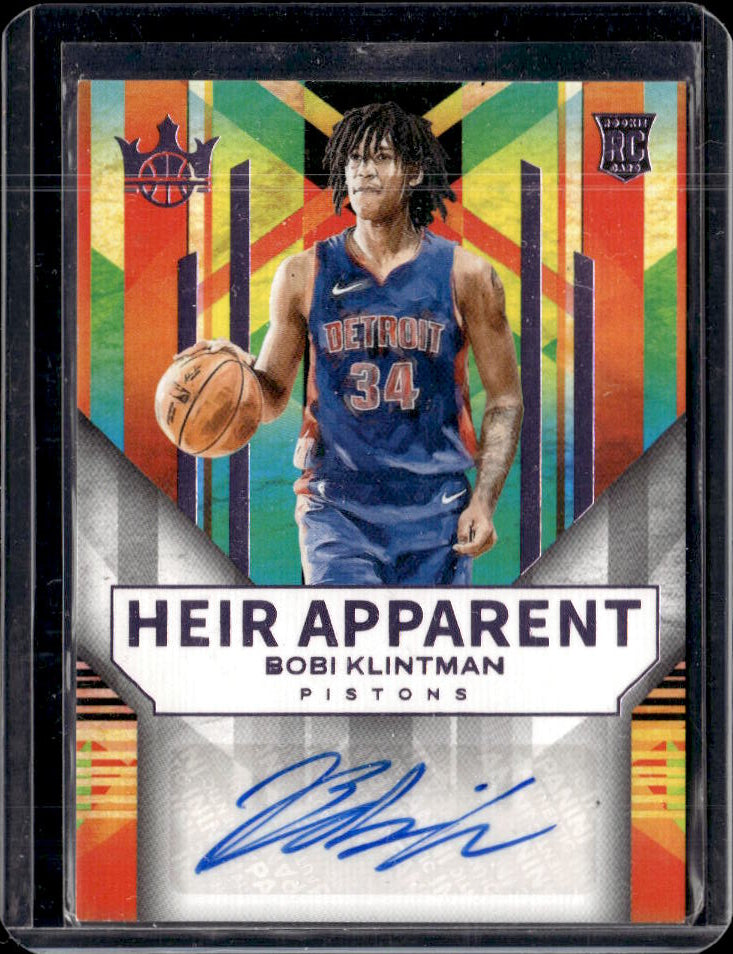 2024-25 Panini Court Kings #HA-BOB Bobi Klintman Heir Apparent #/125 - framsida