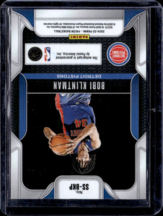 2024-25 Panini Prizm #SS-BKP Bobi Klintman Sensational Signatures Prizms Choice Nebula #/1 - baksida