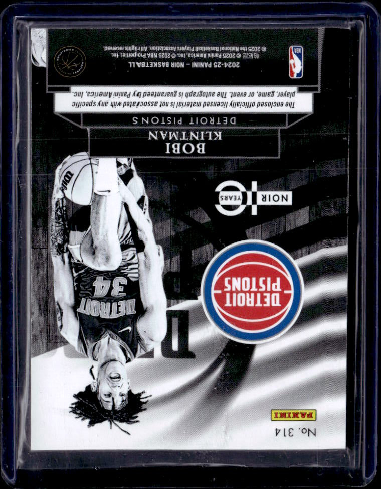 2024-25 Panini Noir #314 Bobi Klintman #/99 - baksida