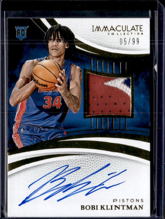 2024-25 Panini Immaculate Collection #102 Bobi Klintman #/99 - framsida