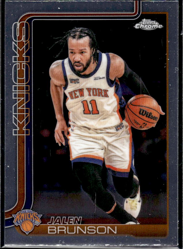 2025-26 Topps Chrome Update #20 Jalen Brunson - framsida