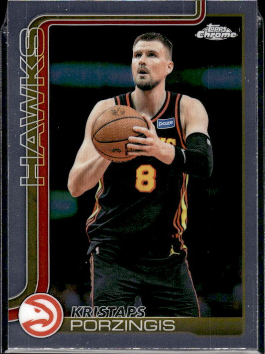 2025-26 Topps Chrome Update #65 Kristaps Porzingis - framsida