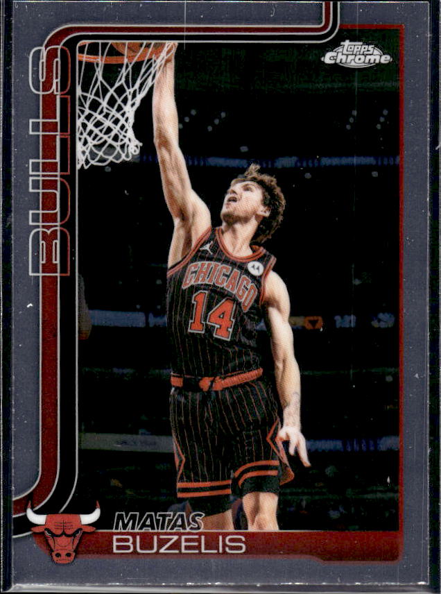2025-26 Topps Chrome Update #130 Matas Buzelis - framsida