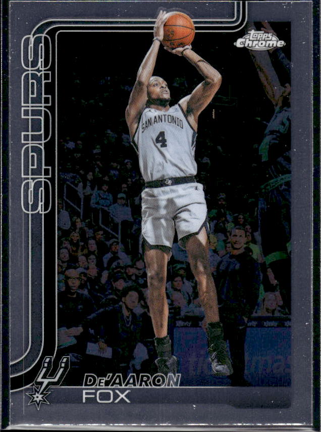 2025-26 Topps Chrome Update #30 De’Aaron Fox - framsida