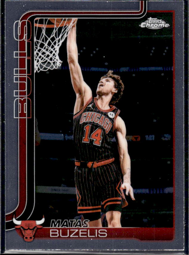 2025-26 Topps Chrome Update #130 Matas Buzelis - framsida