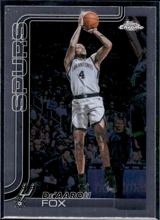 2025-26 Topps Chrome Update #30 De’Aaron Fox - framsida