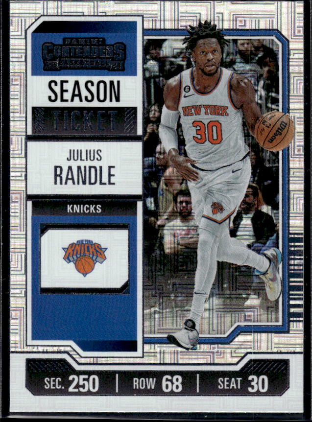 2023-24 Panini Contenders #18 Julius Randle Season Ticket Premium Edition - framsida