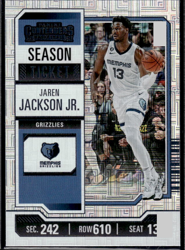 2023-24 Panini Contenders #93 Jaren Jackson Jr. Season Ticket Premium Edition - framsida
