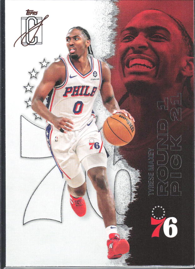 2025-26 Topps Signature Class #18 Tyrese Maxey - framsida