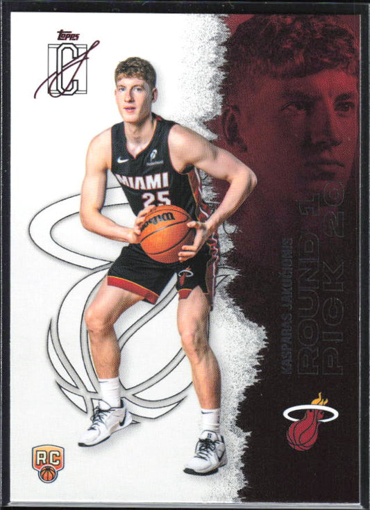 2025-26 Topps Signature Class #116 Kasparas Jakučionis - framsida