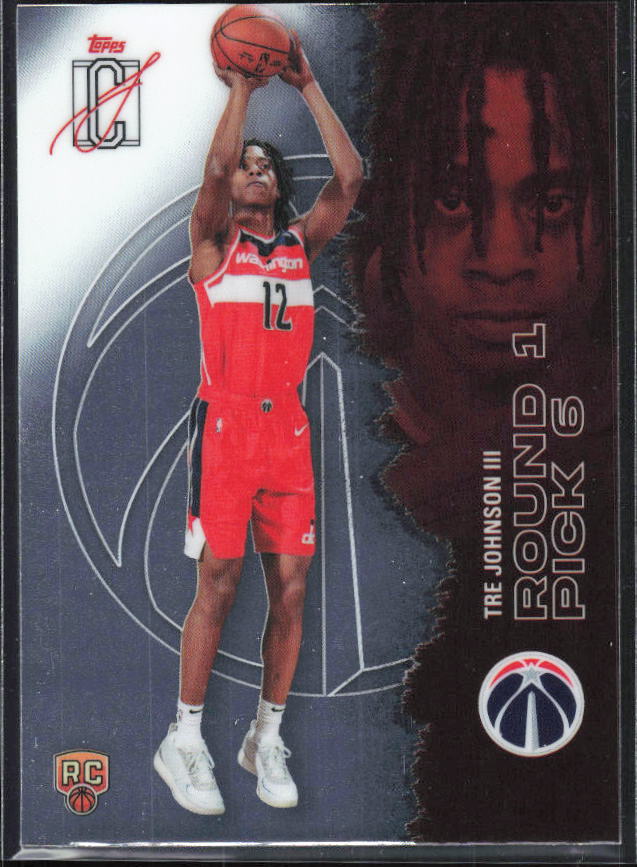 2025-26 Topps Signature Class #140 Tre Johnson III Chrome - framsida