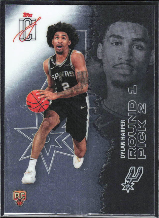 2025-26 Topps Signature Class #102 Dylan Harper Chrome - framsida