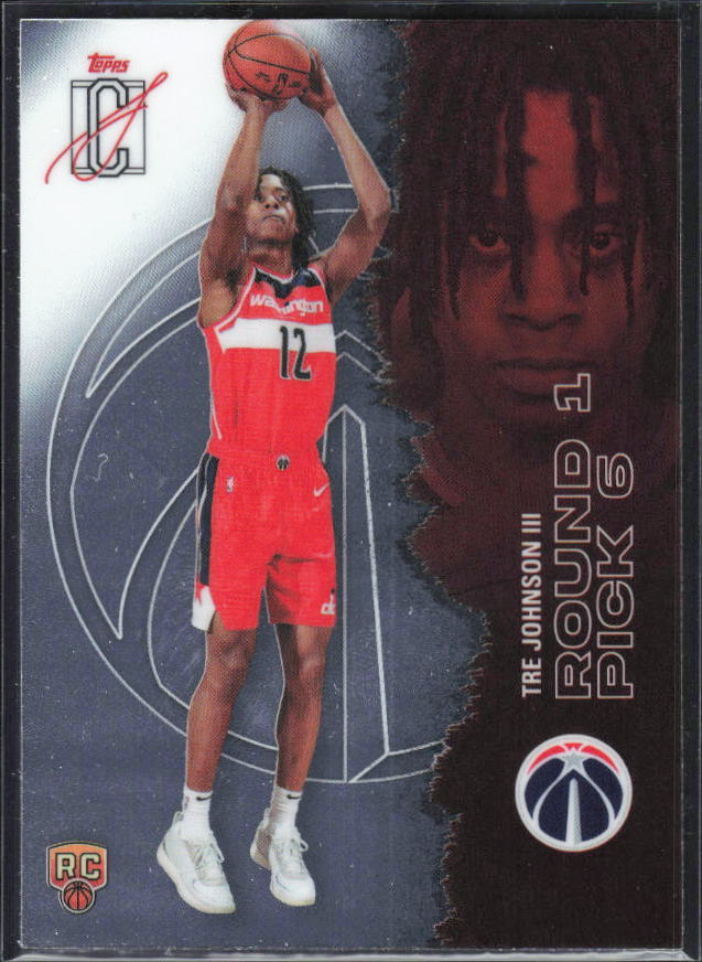 2025-26 Topps Signature Class #140 Tre Johnson III Chrome - framsida