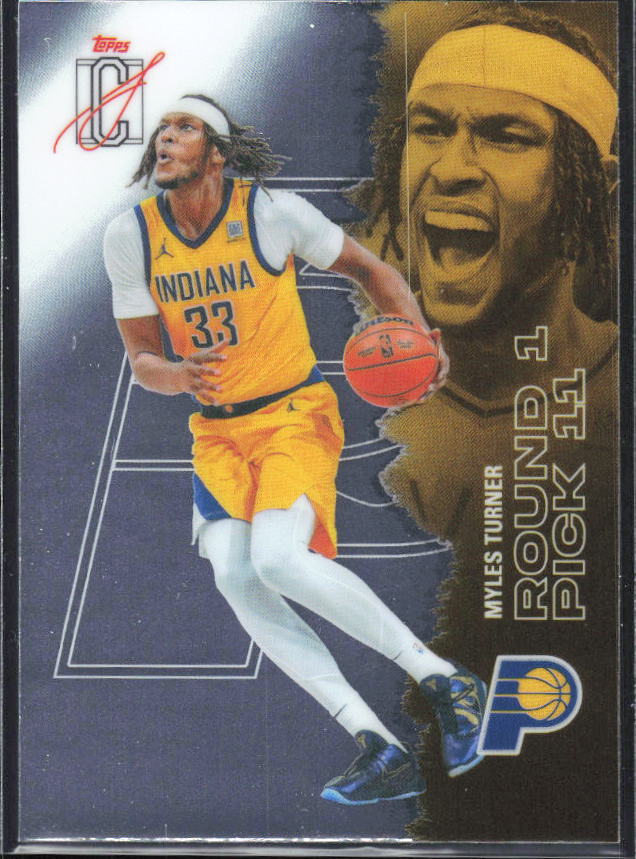 2025-26 Topps Signature Class #92 Myles Turner Chrome - framsida