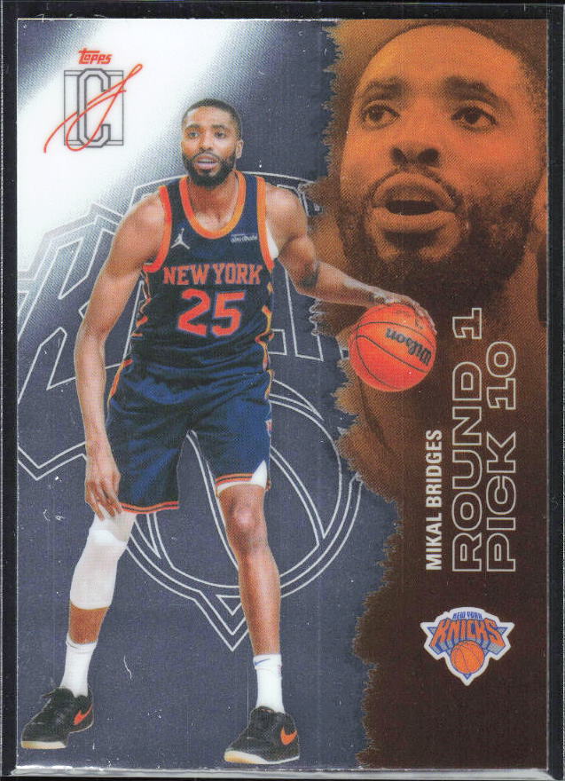 2025-26 Topps Signature Class #84 Mikal Bridges Chrome - framsida