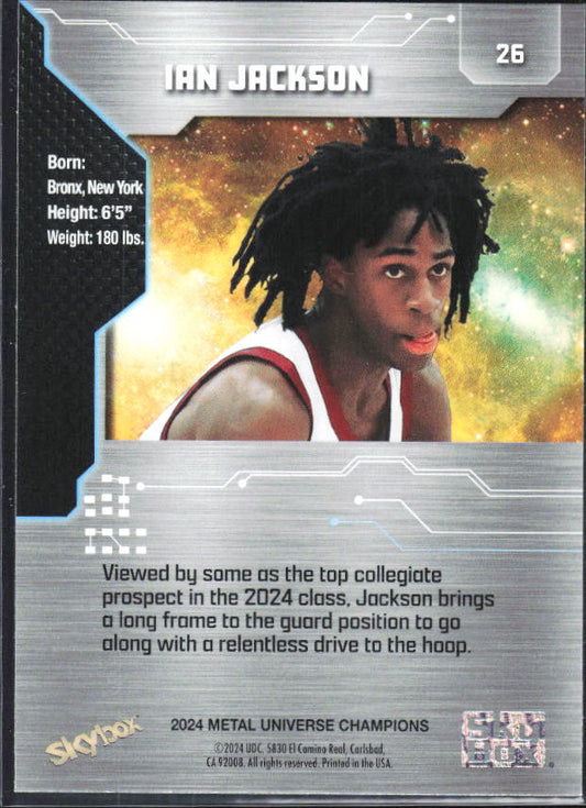2024 SkyBox Metal Universe Champions #26 Ian Jackson - baksida