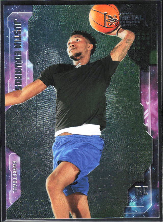 2024 SkyBox Metal Universe Champions #RMU-7 Justin Edwards 1999-00 Retro - framsida