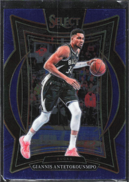 2024-25 Panini Select #43 Giannis Antetokounmpo Blue (Retail) - framsida