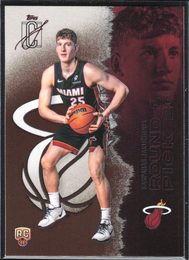 2025-26 Topps Signature Class #116 Kasparas Jakučionis Bronze - framsida