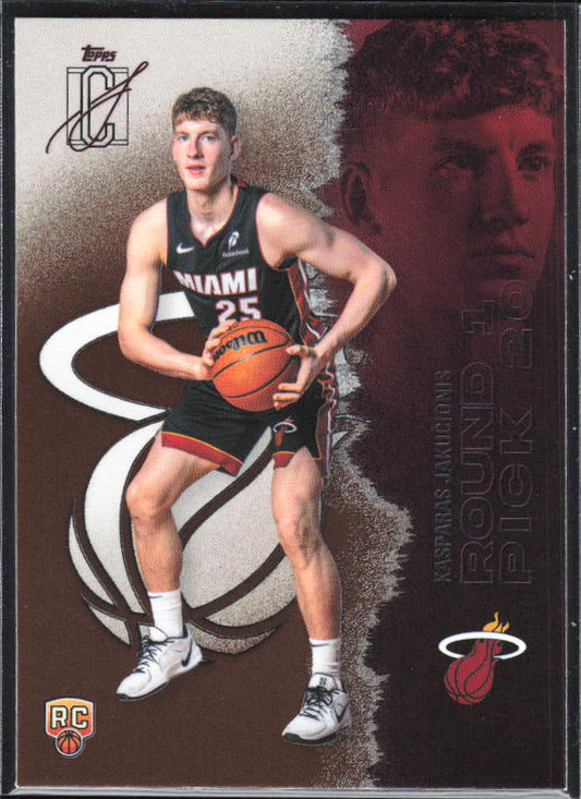 2025-26 Topps Signature Class #116 Kasparas Jakučionis Bronze - framsida