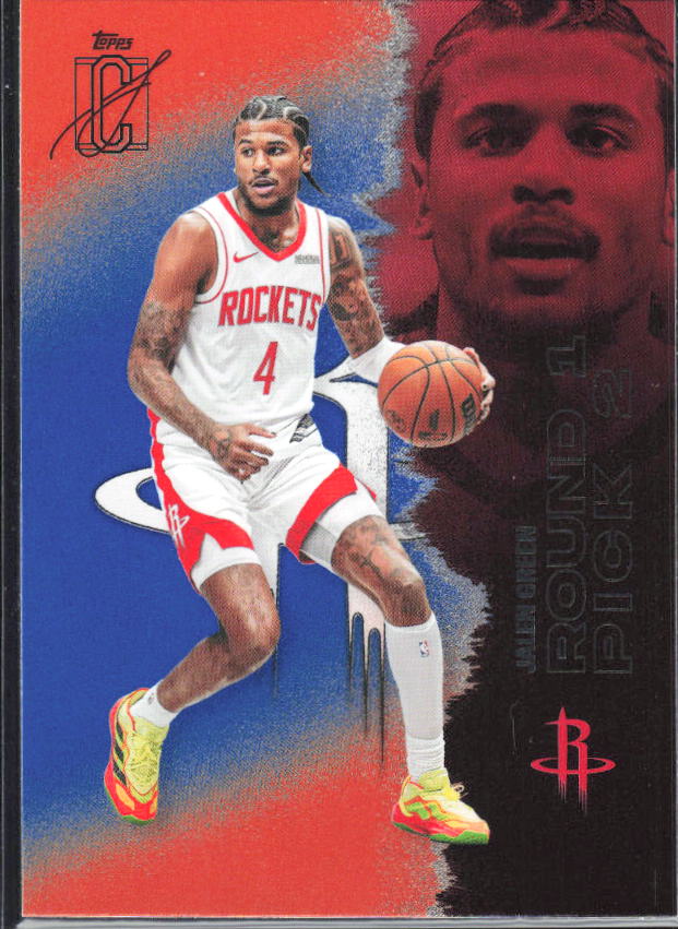 2025-26 Topps Signature Class #67 Jalen Green Blue & Orange - framsida