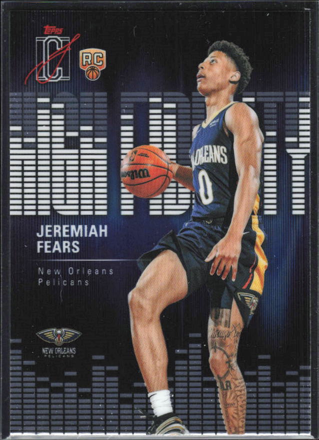 2025-26 Topps Signature Class #HF-7 Jeremiah Fears High Fidelity - framsida