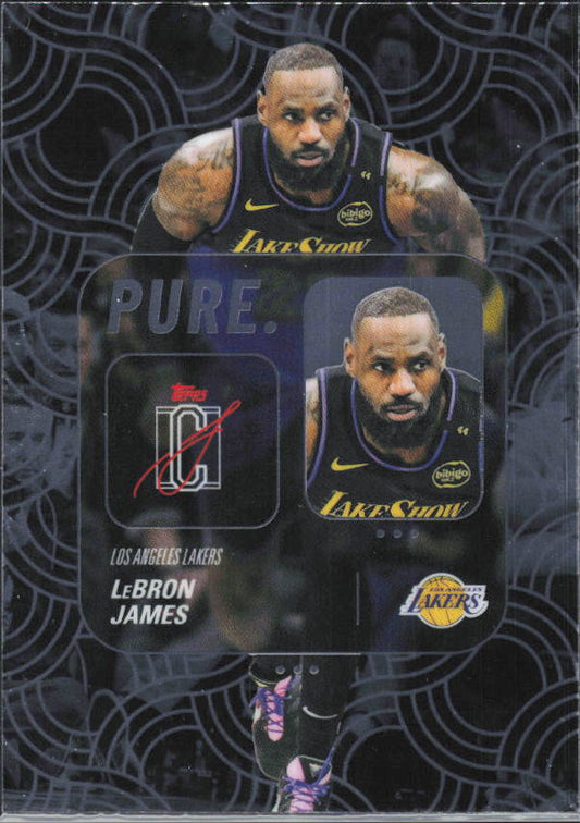 2025-26 Topps Signature Class #PU-1 LeBron James Pure - framsida