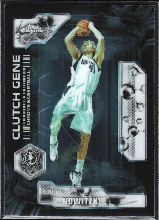 2025-26 Topps Chrome Update #CG-26 Dirk Nowitzki Clutch Gene - framsida