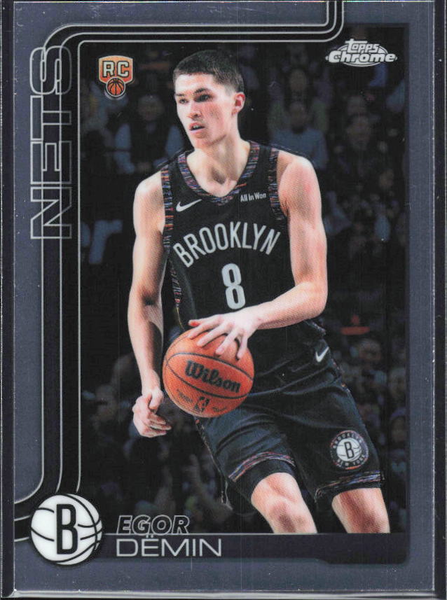 2025-26 Topps Chrome Update #158 Egor Dëmin - framsida