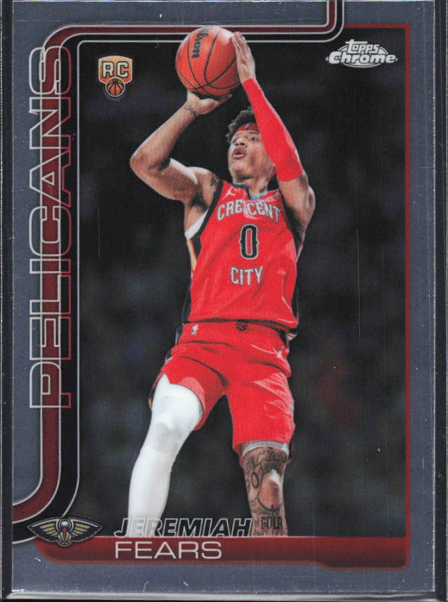 2025-26 Topps Chrome Update #157 Jeremiah Fears - framsida