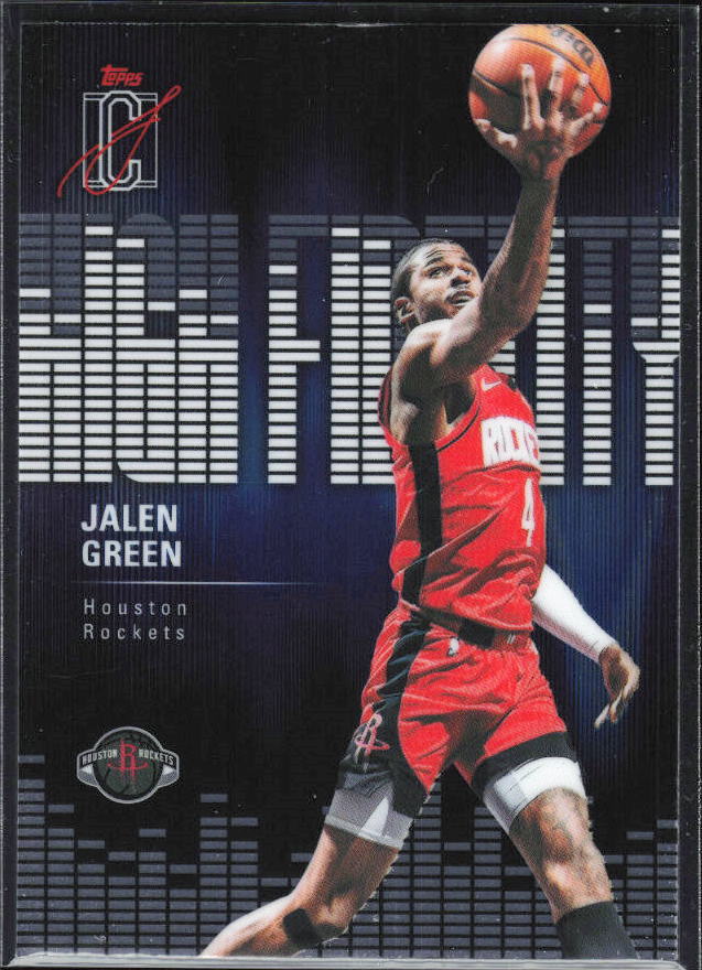 2025-26 Topps Signature Class #HF-26 Jalen Green High Fidelity - framsida