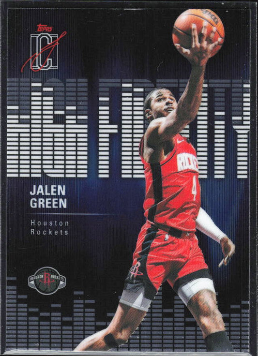 2025-26 Topps Signature Class #HF-26 Jalen Green High Fidelity - framsida