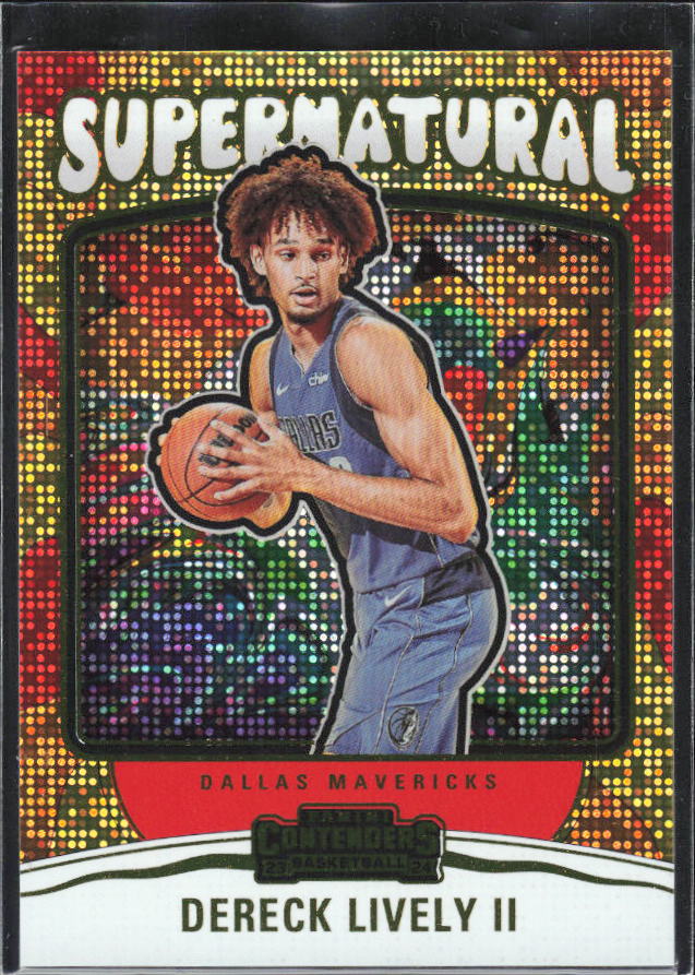 2023-24 Panini Contenders #10 Dereck Lively II Supernatural - framsida