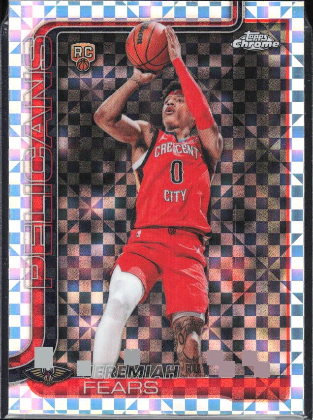 2025-26 Topps Chrome Update #157 Jeremiah Fears X-Fractor - framsida