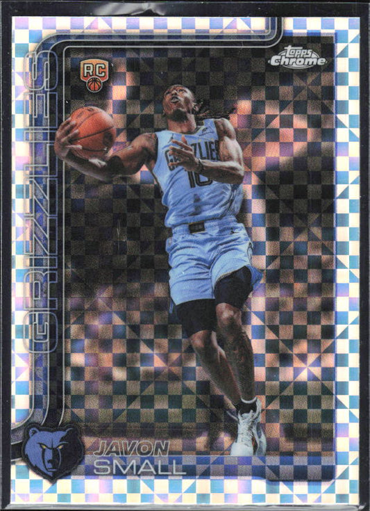 2025-26 Topps Chrome Update #199 Javon Small X-Fractor - framsida