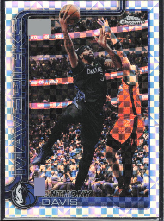 2025-26 Topps Chrome Update #4 Anthony Davis X-Fractor - framsida