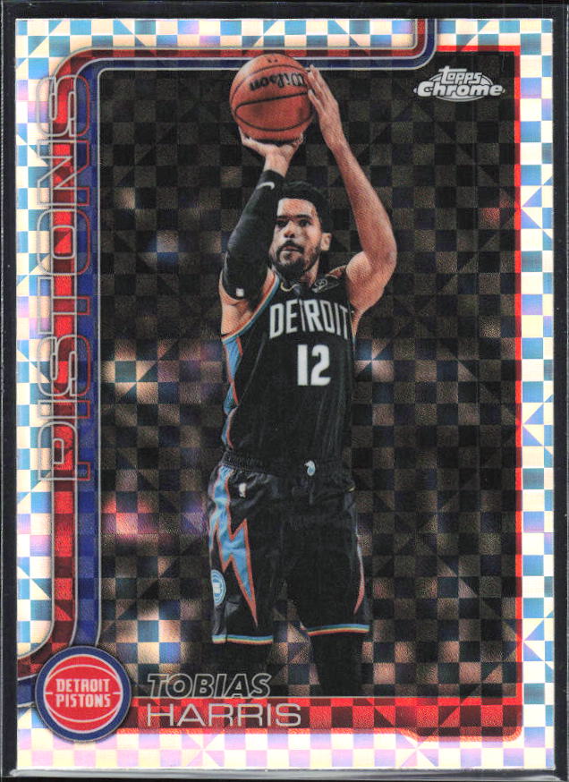 2025-26 Topps Chrome Update #124 Tobias Harris X-Fractor - framsida