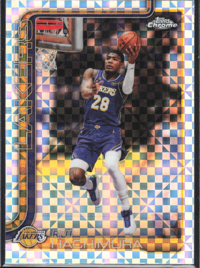 2025-26 Topps Chrome Update #107 Rui Hachimura X-Fractor - framsida