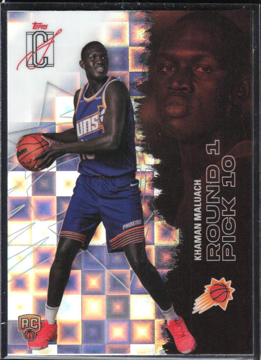 2025-26 Topps Signature Class #107 Khaman Maluach Chrome Pandora Refractor - framsida