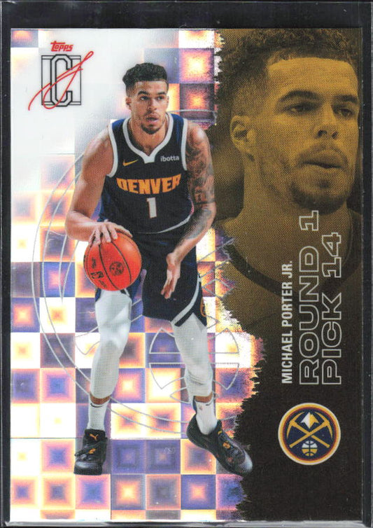 2025-26 Topps Signature Class #81 Michael Porter Jr. Chrome Pandora Refractor - framsida