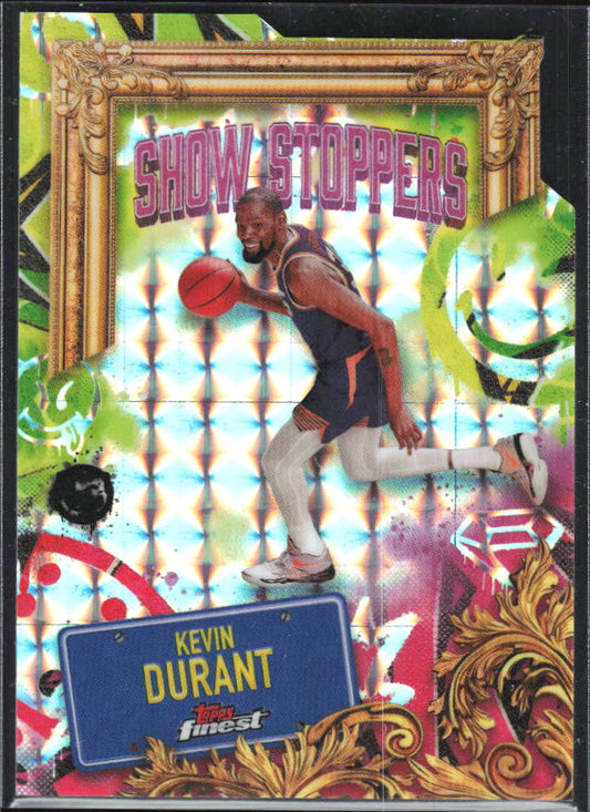 2024-25 Finest #S-20 Kevin Durant Showstoppers Geometric Refractor - framsida